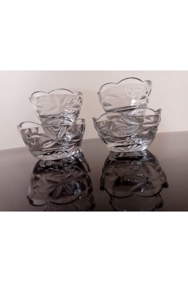 Small Glass Bowl for for serving spices, peppers 4oz styl3 - Diqqawi Plates