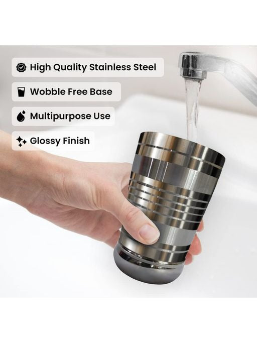 300ML Stainless Steel Water Juice Glass - Diqqawi Plates