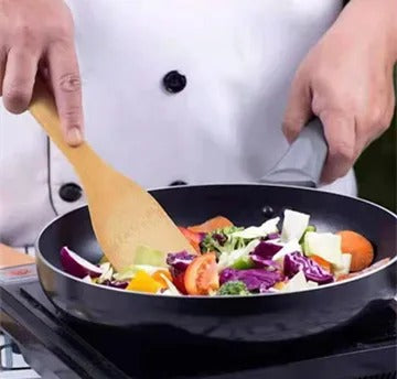 6pcs Wood spatula kitchen nonstick Bamboo wood