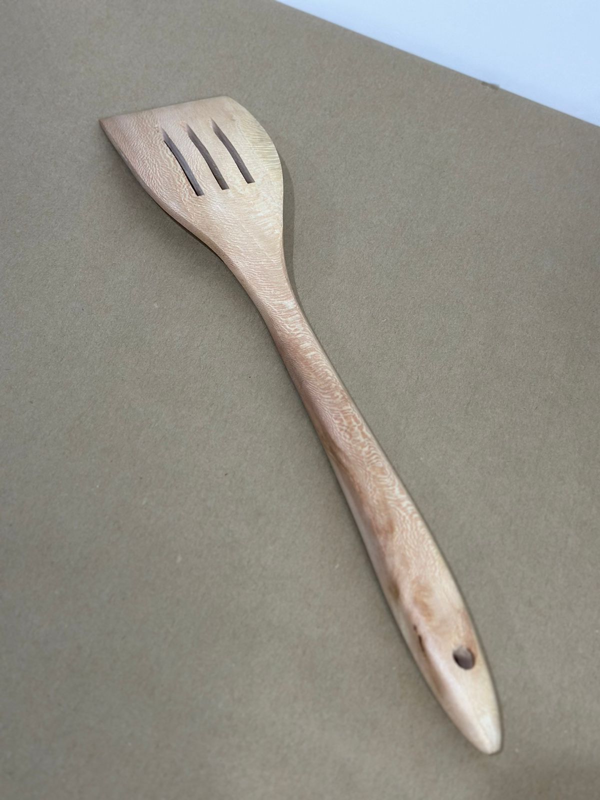 Wooden Lux spatula with Long Handle – Safe for Non-Stick Cookware - Diqqawi Plates
