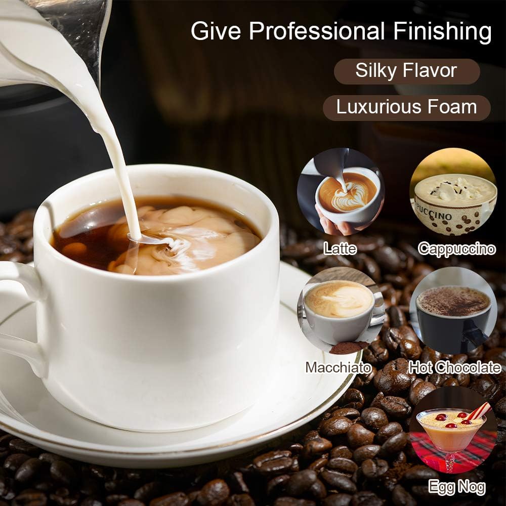 Milk Frother Automatic Milk Foam Maker - Diqqawi Plates