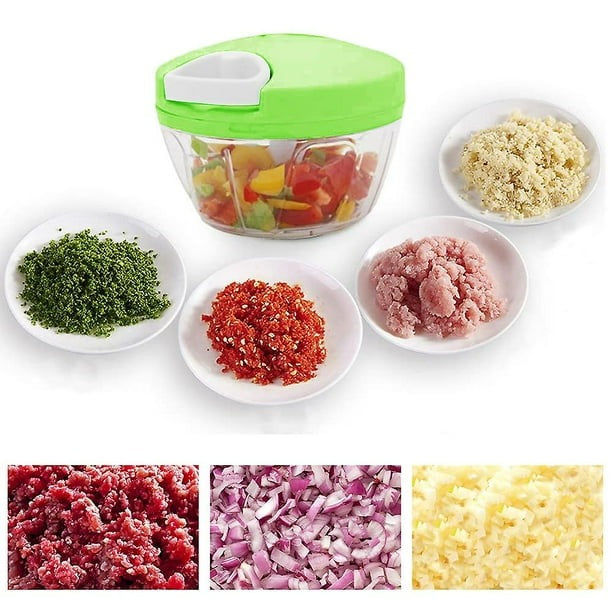 Manual vegetable chopper spin cutter - Diqqawi Plates