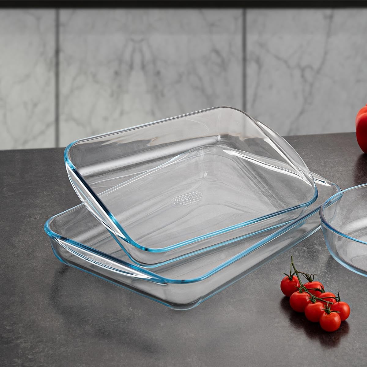Clear Bake RectangleTempered Glass Casserole - Diqqawi Plates