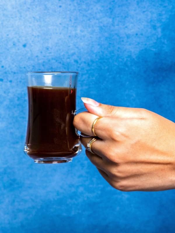 118ML Glass Tea coffee cup with plate - Diqqawi Plates