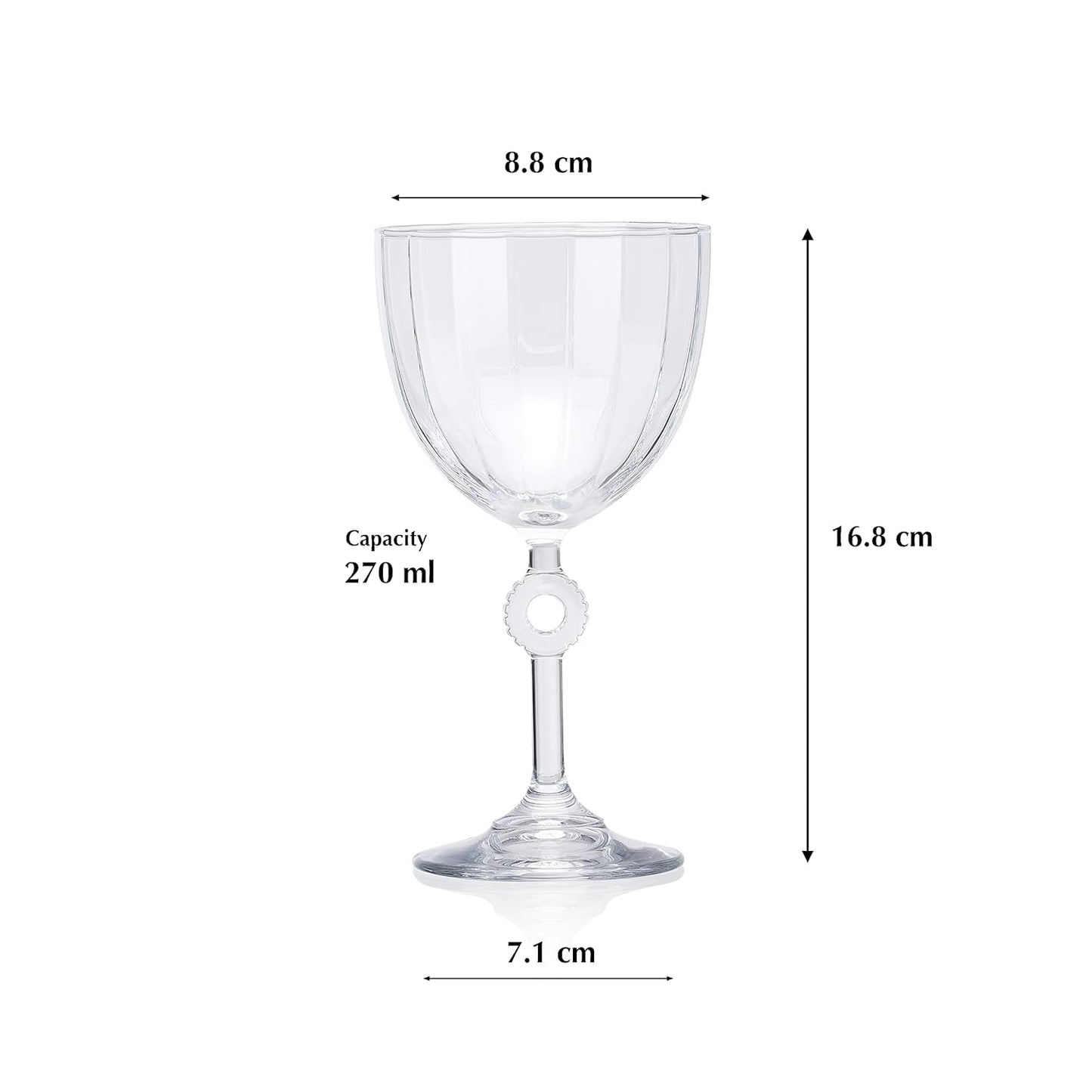 270ML Luxury Glass cup Pasabahce - Diqqawi Plates