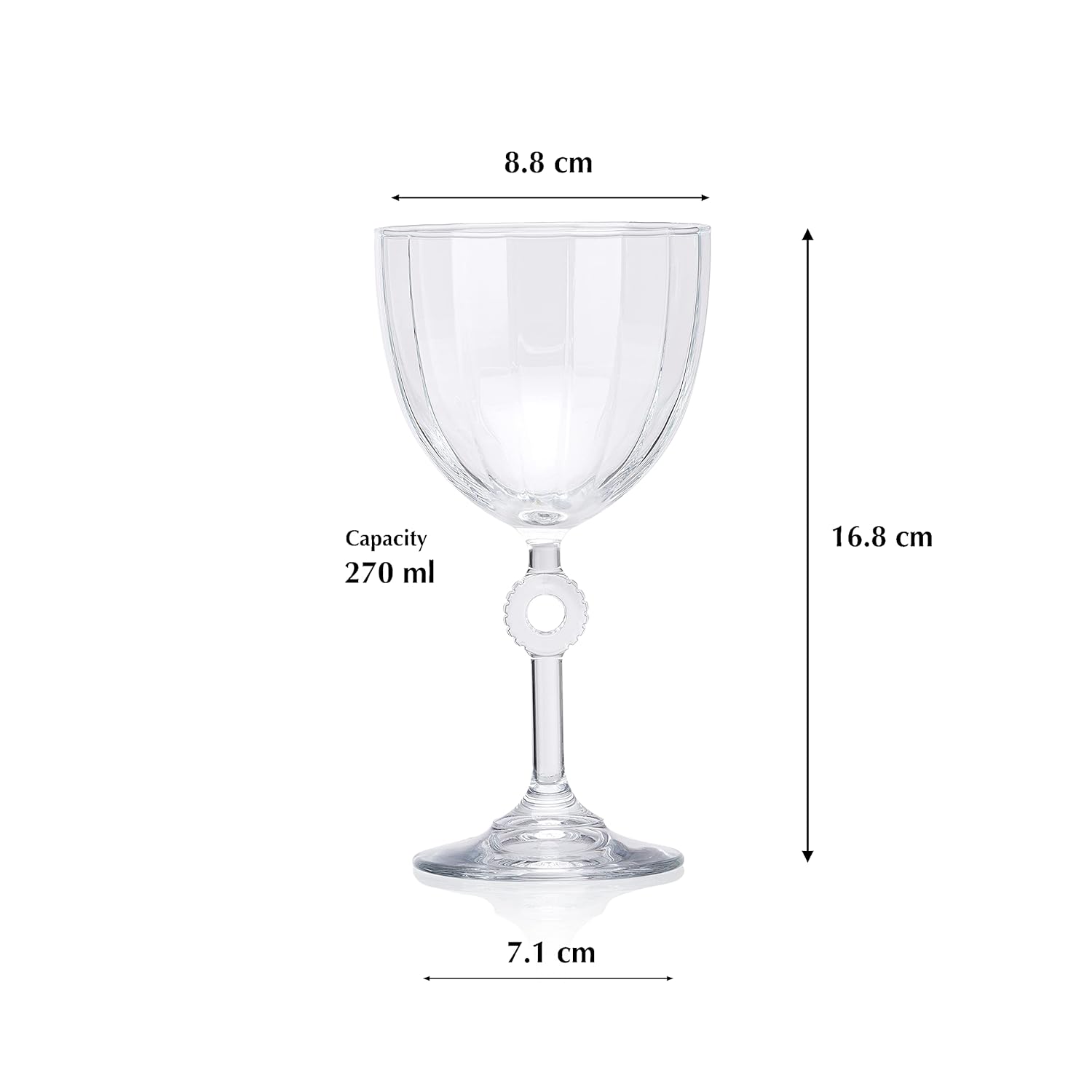 270ML Luxury Glass cup Pasabahce - Diqqawi Plates