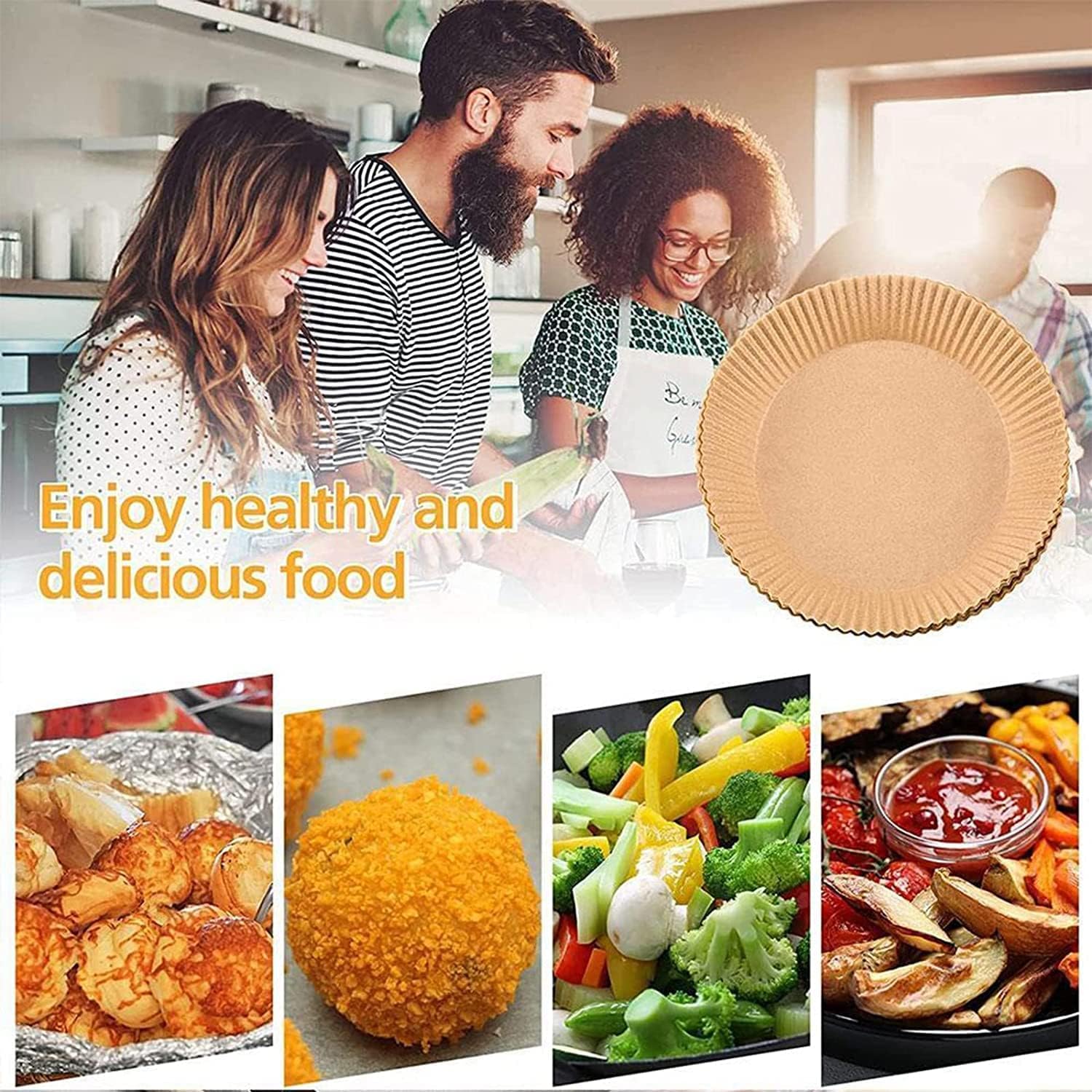 50 pcs Air Fryer Paper Liners - Diqqawi Plates