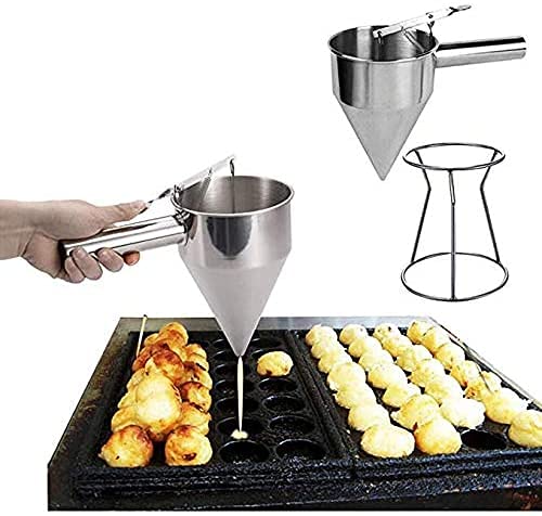 Stainless Steel Donut, Cupcake Batter Dispenser Funnel - Diqqawi Plates