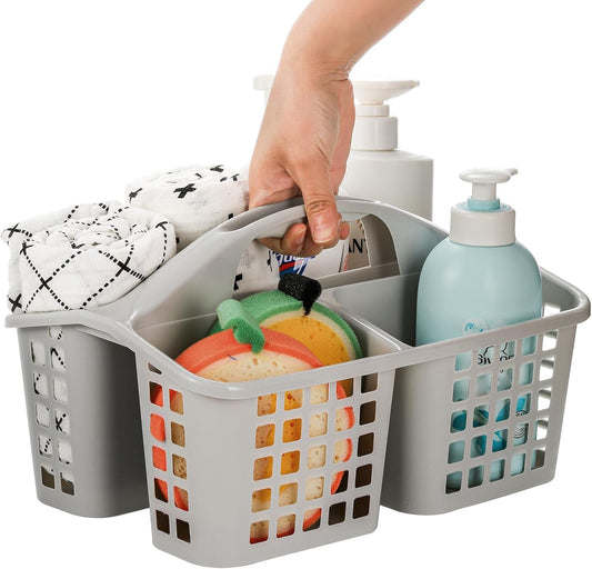 Plastic Shower Caddy Basket with Compartments - Diqqawi Plates