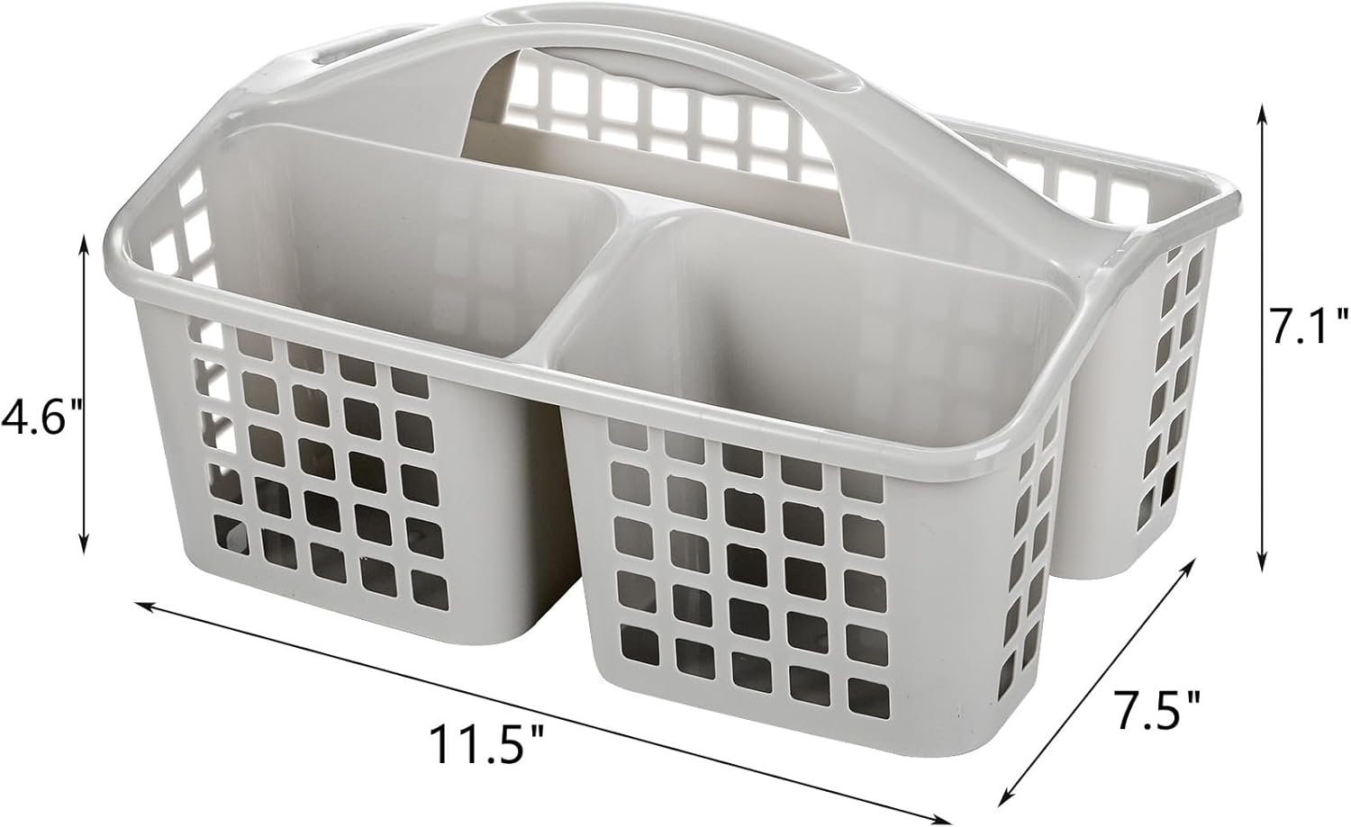 Plastic Shower Caddy Basket with Compartments - Diqqawi Plates