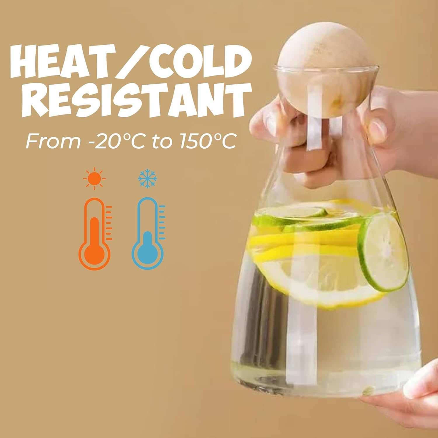 Elegant Vertical Pattern Glass Juice water Jug and 6 cups - Diqqawi Plates