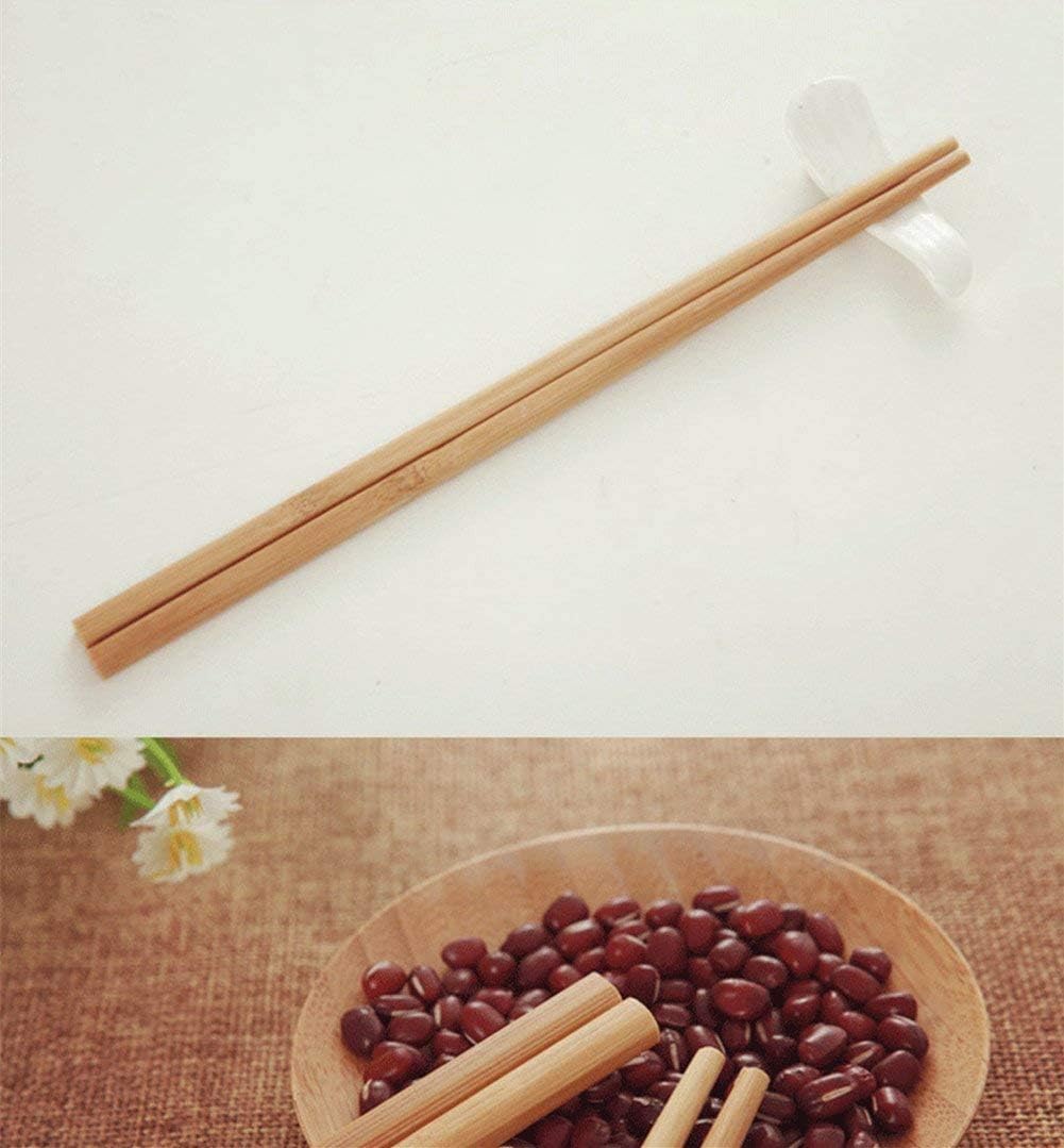 10 Pairs Natural Bamboo Chopsticks, 24cm Reusable Japanese Chinese Chop Stick - Diqqawi Plates