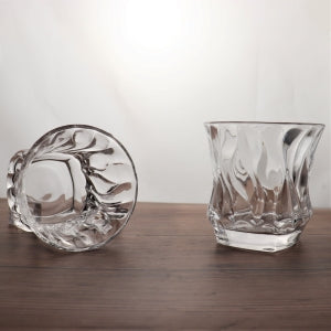 250 ML Platinum Drinking Glass with Braided Designy - Diqqawi Plates