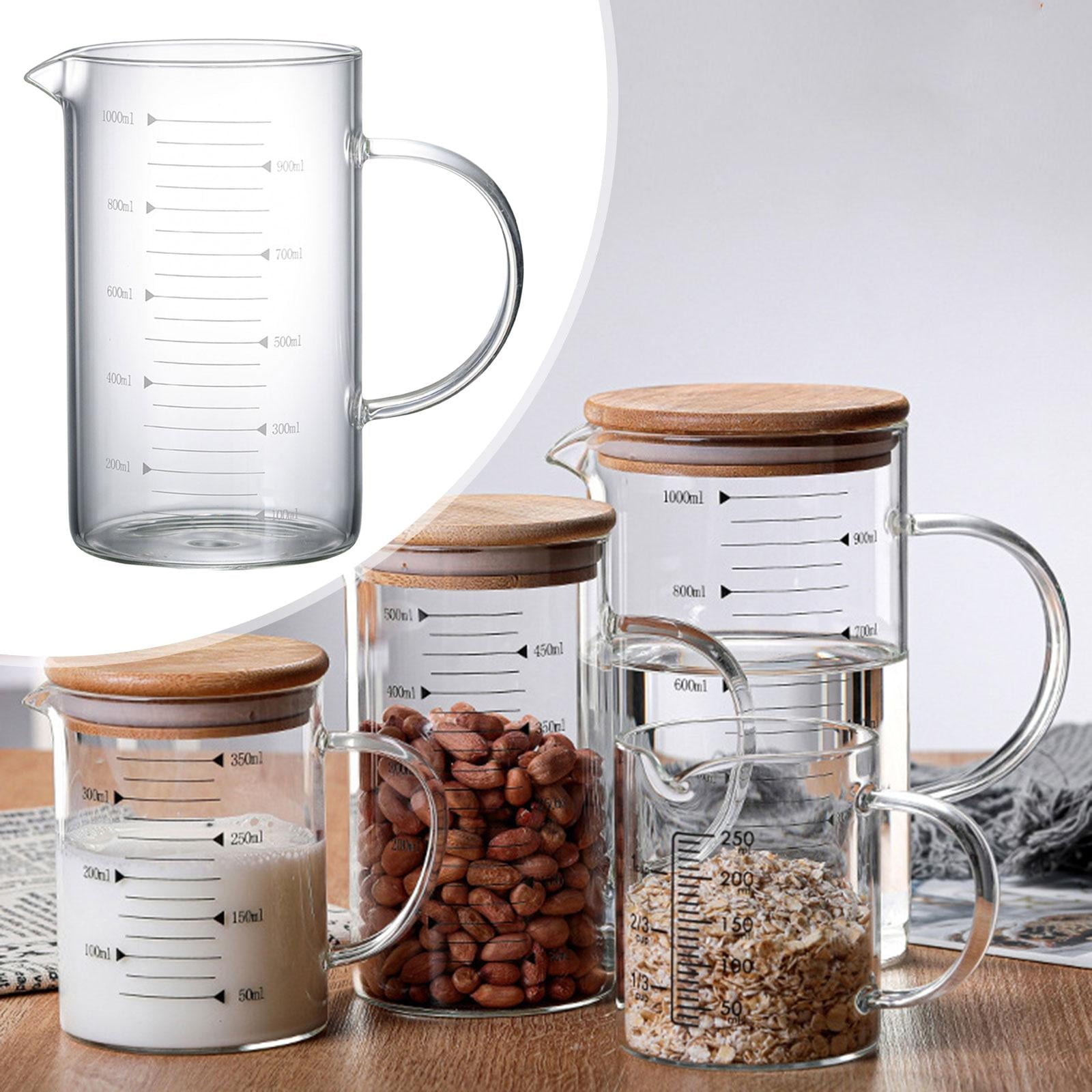 Glass Measuring Pitcher with Lid - Diqqawi Plates