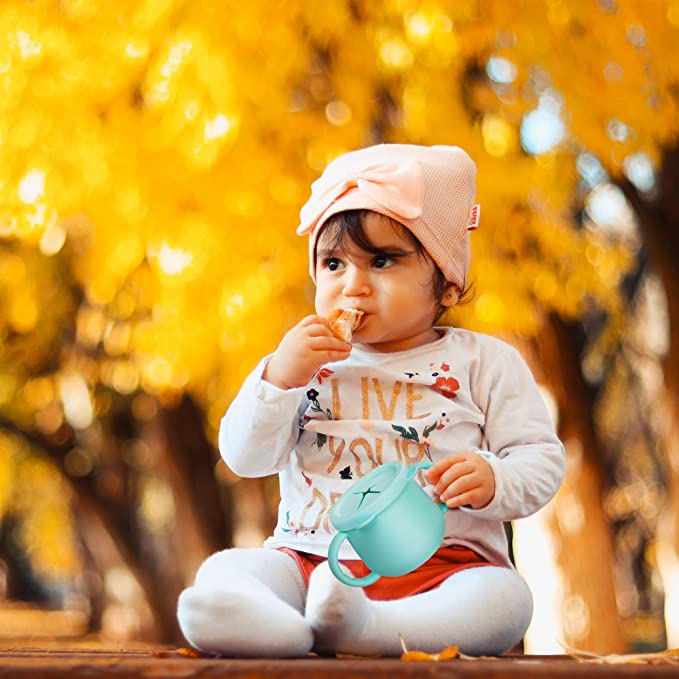 Silicone Cup Toddler with Straw and 2 Lids - 150ml - Diqqawi Plates