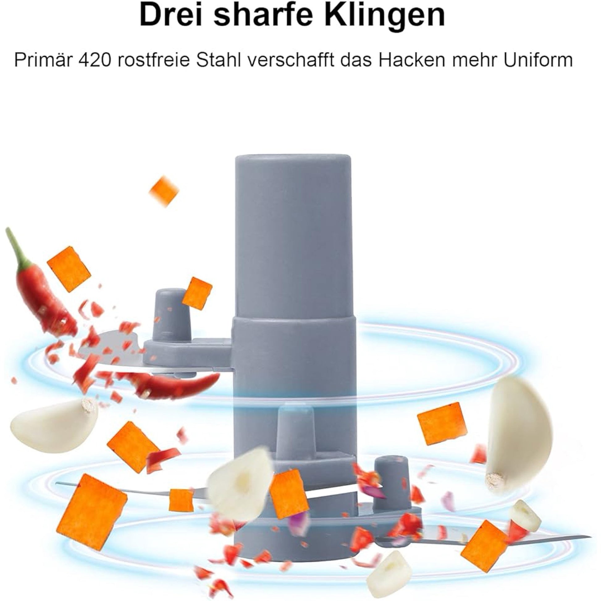 Manual vegetable chopper spin cutter - Diqqawi Plates