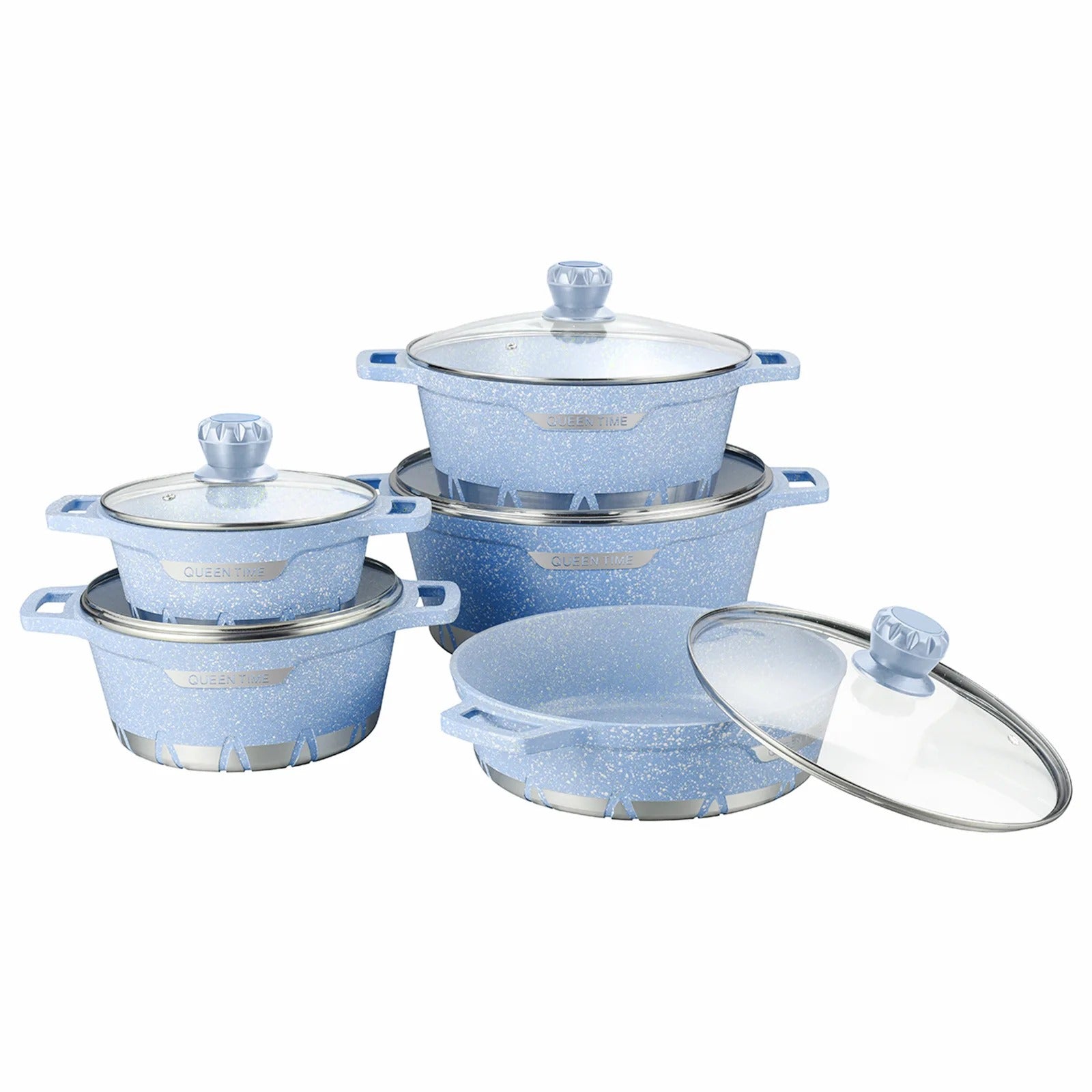 HotChef Eco-friendly Energy Saver Nonstick granite casserole - Diqqawi Plates