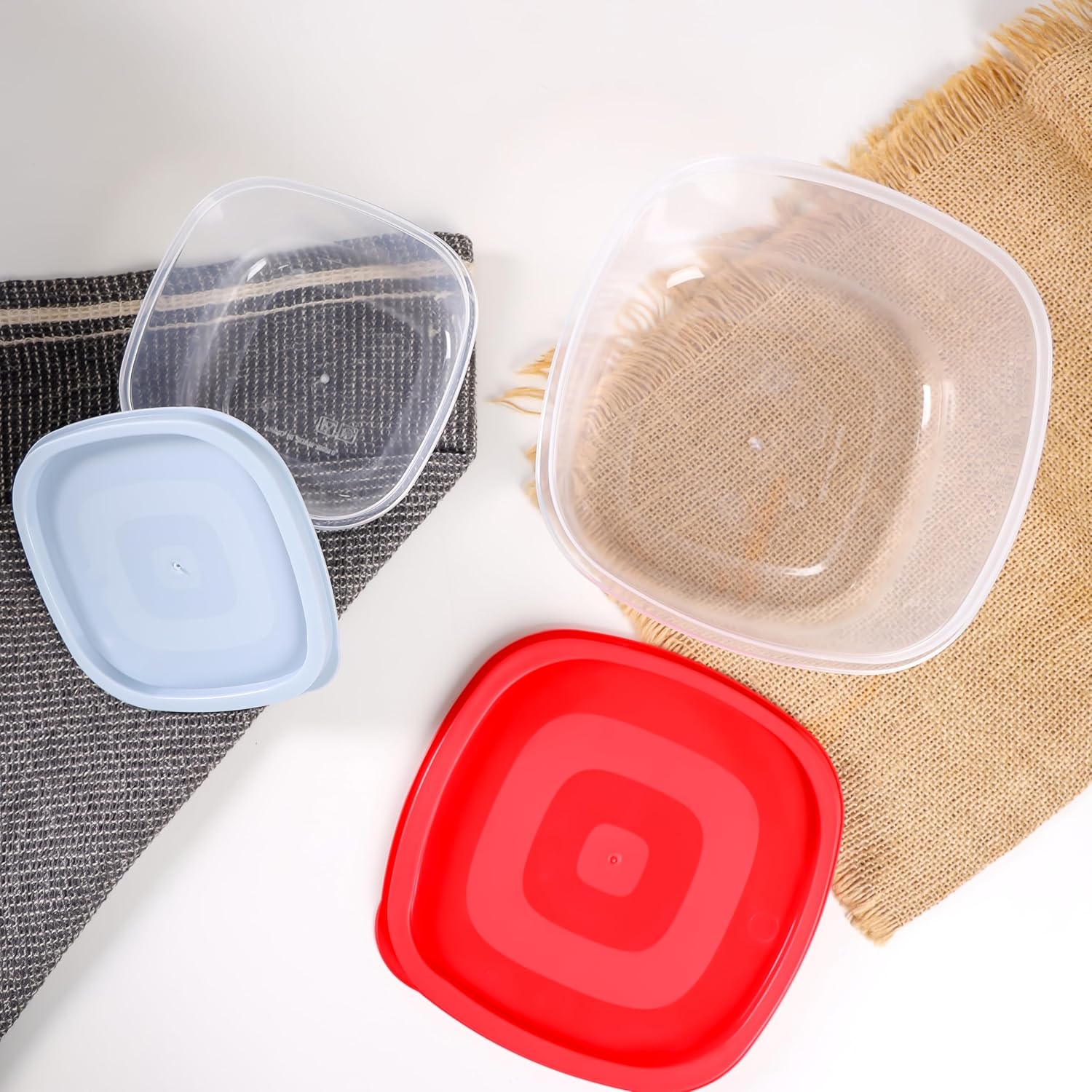 7pcs Plastic Square Storage Box Set - Diqqawi Plates