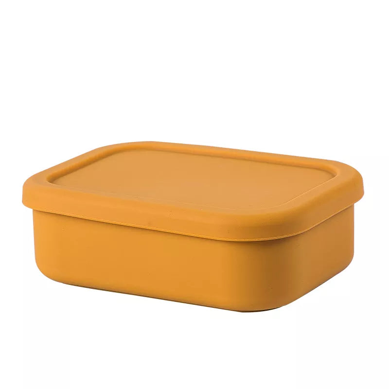 2 Removable Compartment Silicone Lunch Box Reusable for Kids and Adults - Diqqawi Plates
