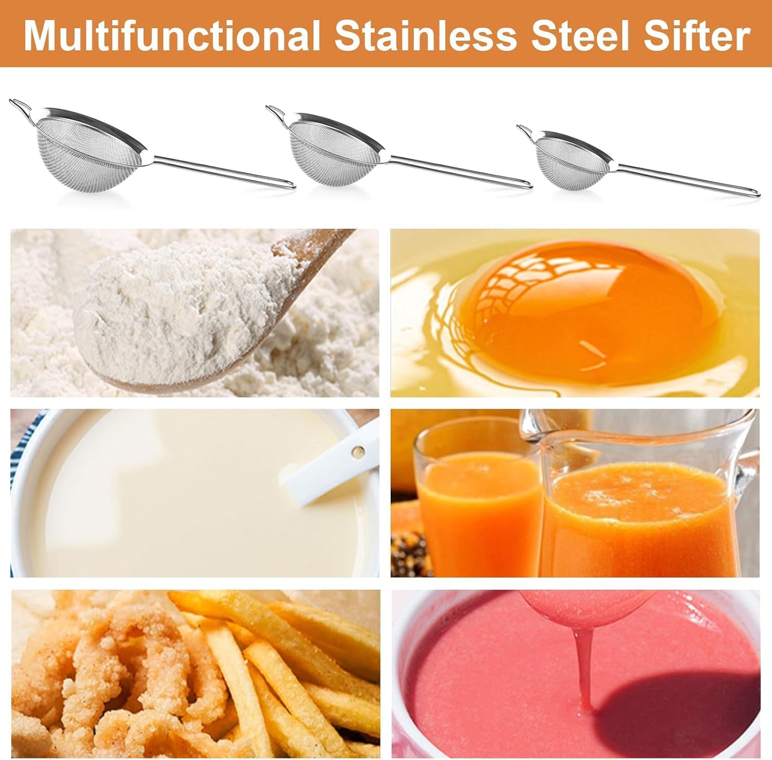 stainless steel strainer Fine Mesh - Diqqawi Plates