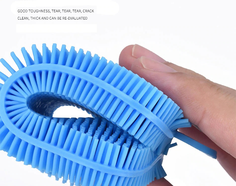 2pcs set Durable Silicone Dish Scrubber Sponge Scrub - Diqqawi Plates