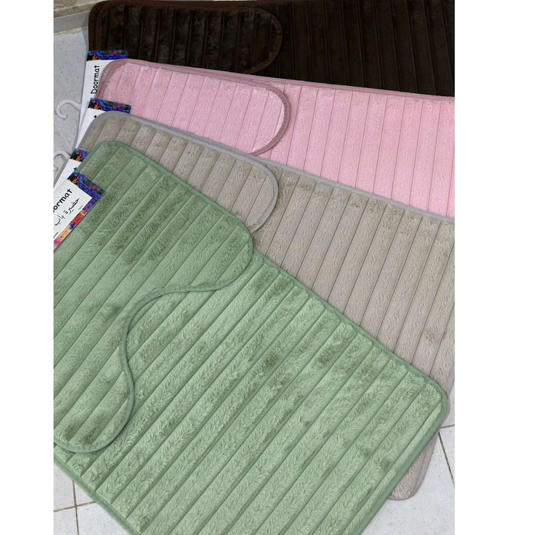 Non Slip soft Fur mat for Bathrom set of 2 - Diqqawi Plates