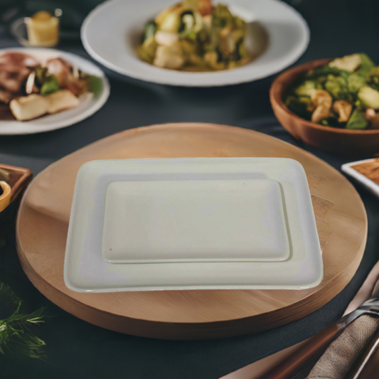 Rectangle Porcelain serving dish plate - Diqqawi Plates