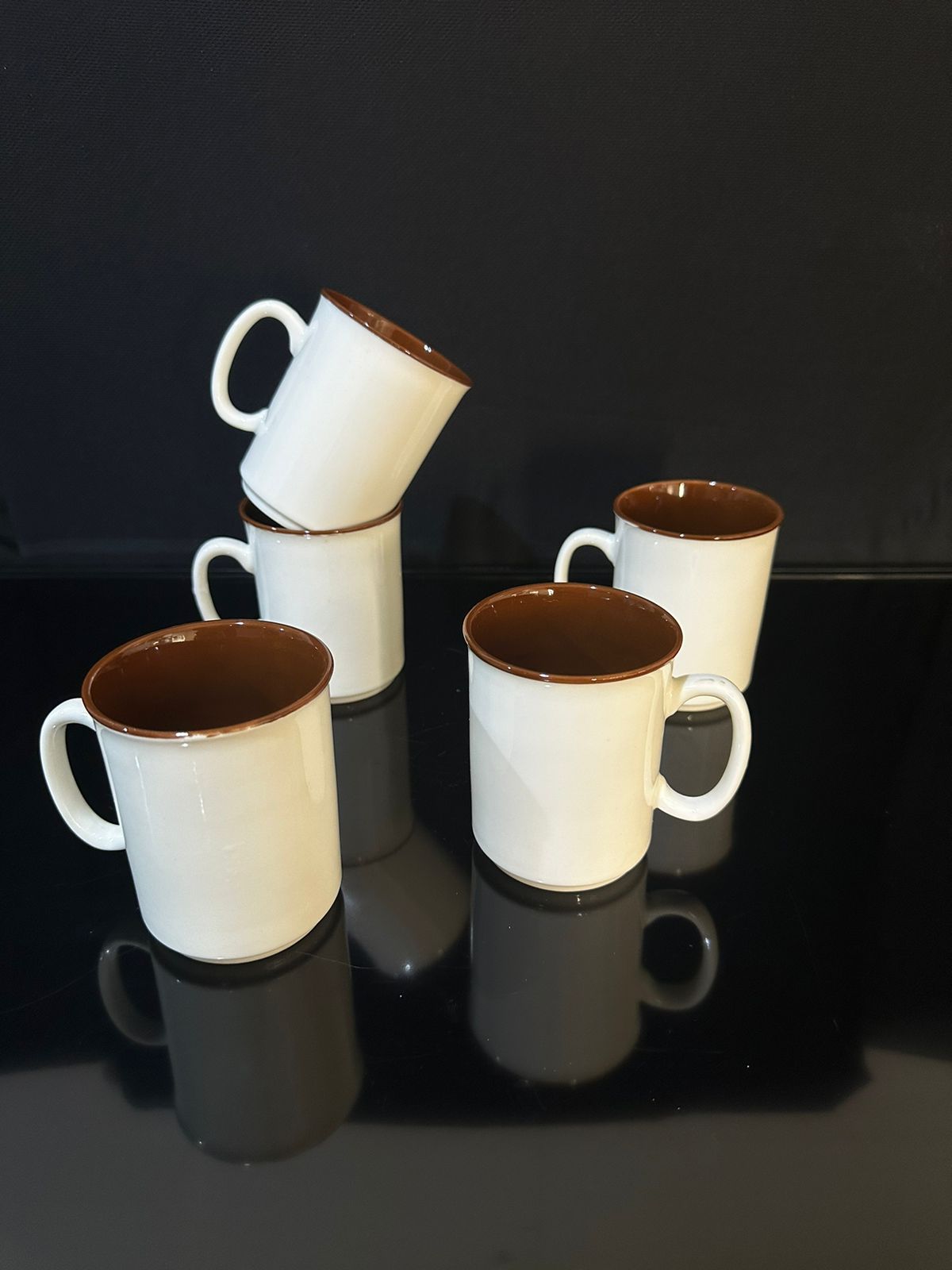 2pcsCeramic Mug with handle styl2 - Diqqawi Plates