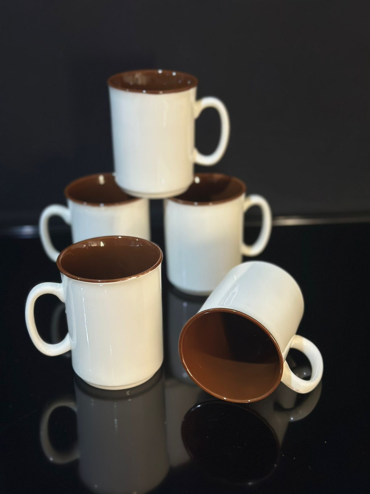 2pcsCeramic Mug with handle styl2 - Diqqawi Plates