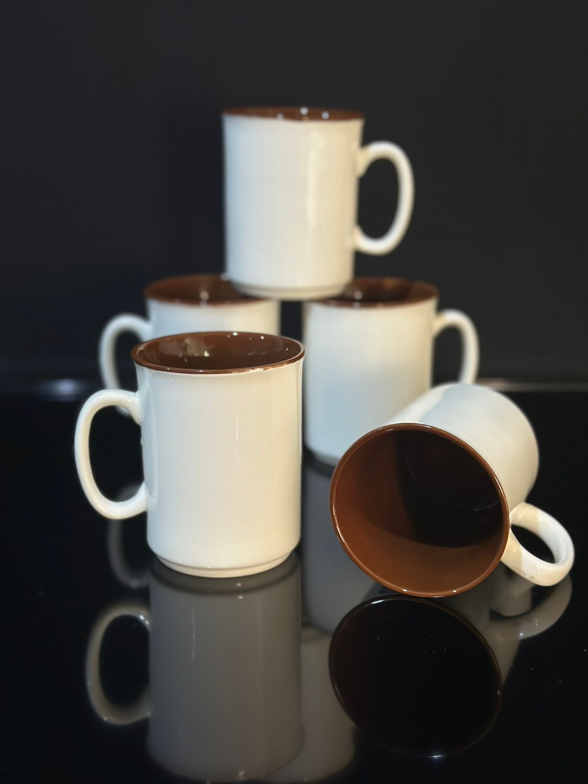 2pcsCeramic Mug with handle styl2 - Diqqawi Plates