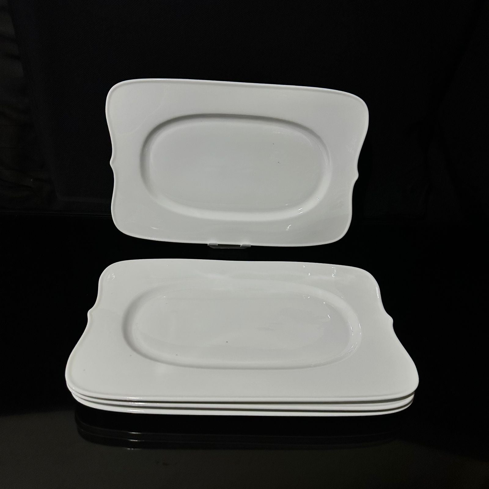 Luxury rectangular White Large Tray 35x24cm - Diqqawi Plates