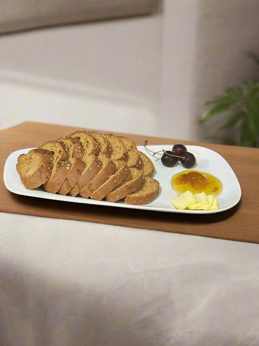 rectangular serving plate for breakfast- styl-1 - Diqqawi Plates
