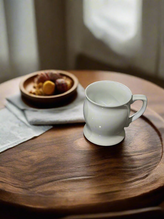Elegant Curved Porcelain Mug with handle - Diqqawi Plates