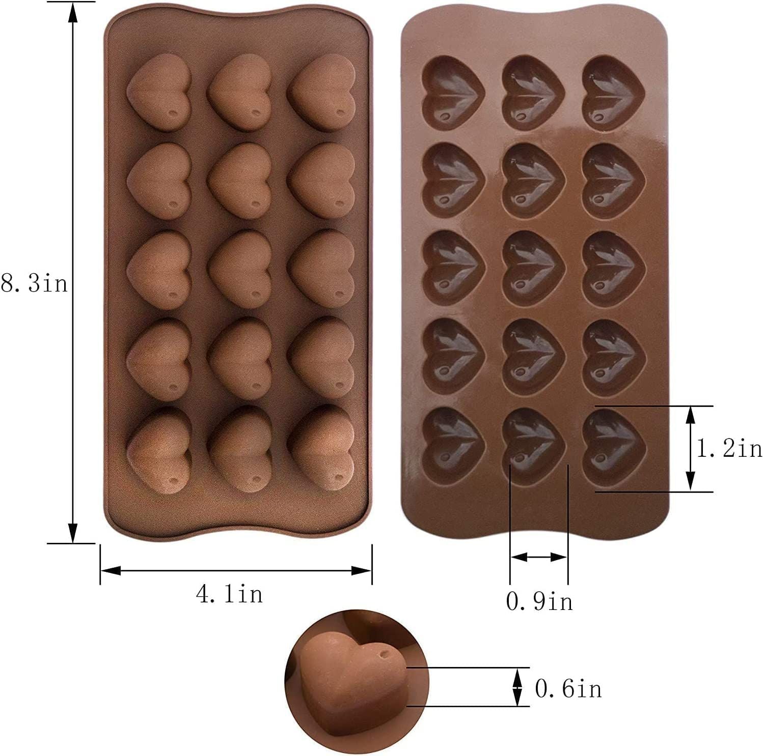 Silicone Chocolate Ice Cube Molds - Diqqawi Plates