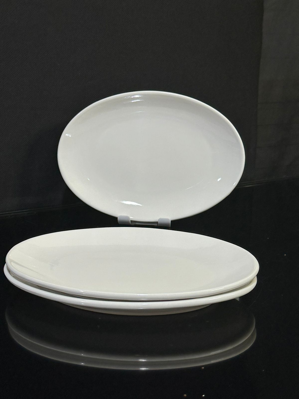 Premium Medium Oval Dish Plate styl13 - Diqqawi Plates