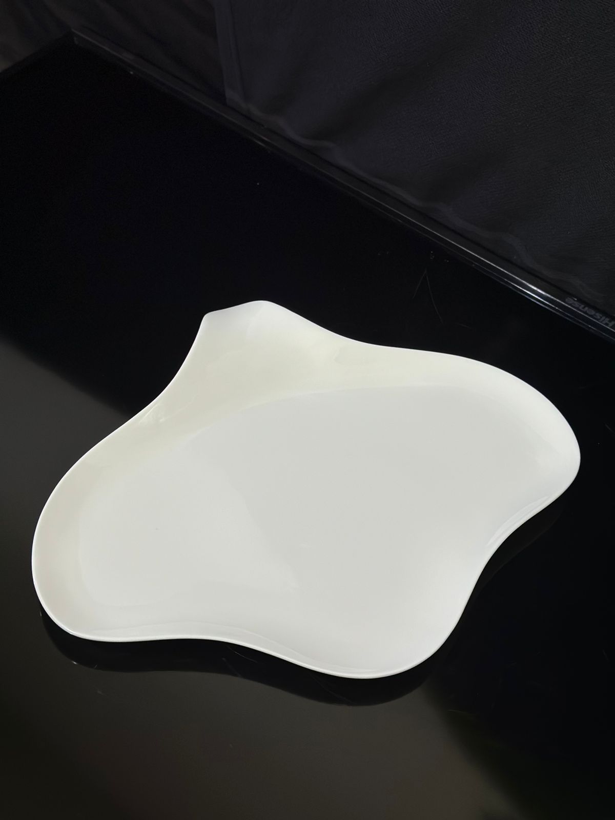 Stylish Oval Bright White Porcelain Serving Plate - Diqqawi Plates