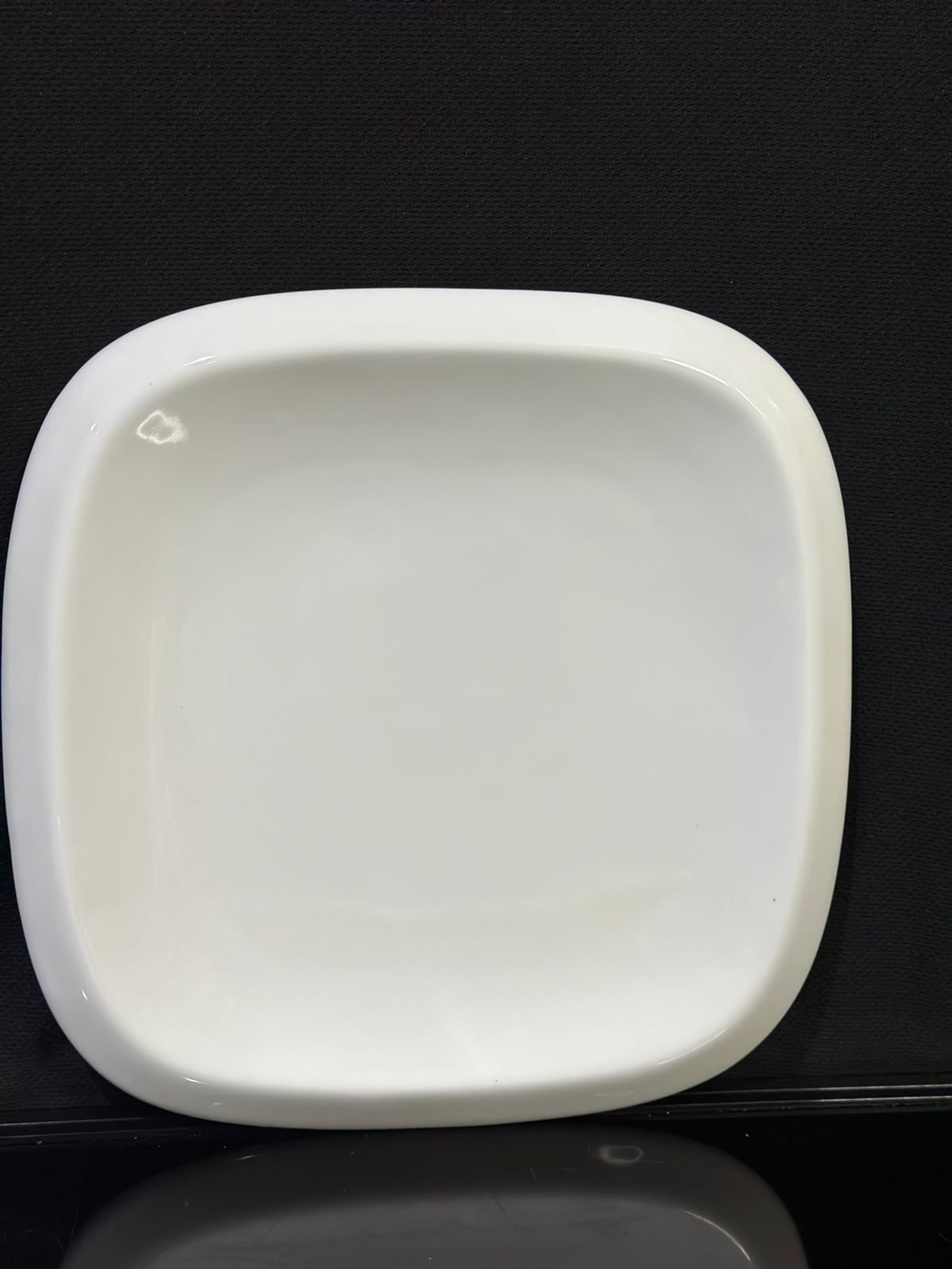 Medium Square Heavy White Porcelain Plate 25x25cm - Diqqawi Plates