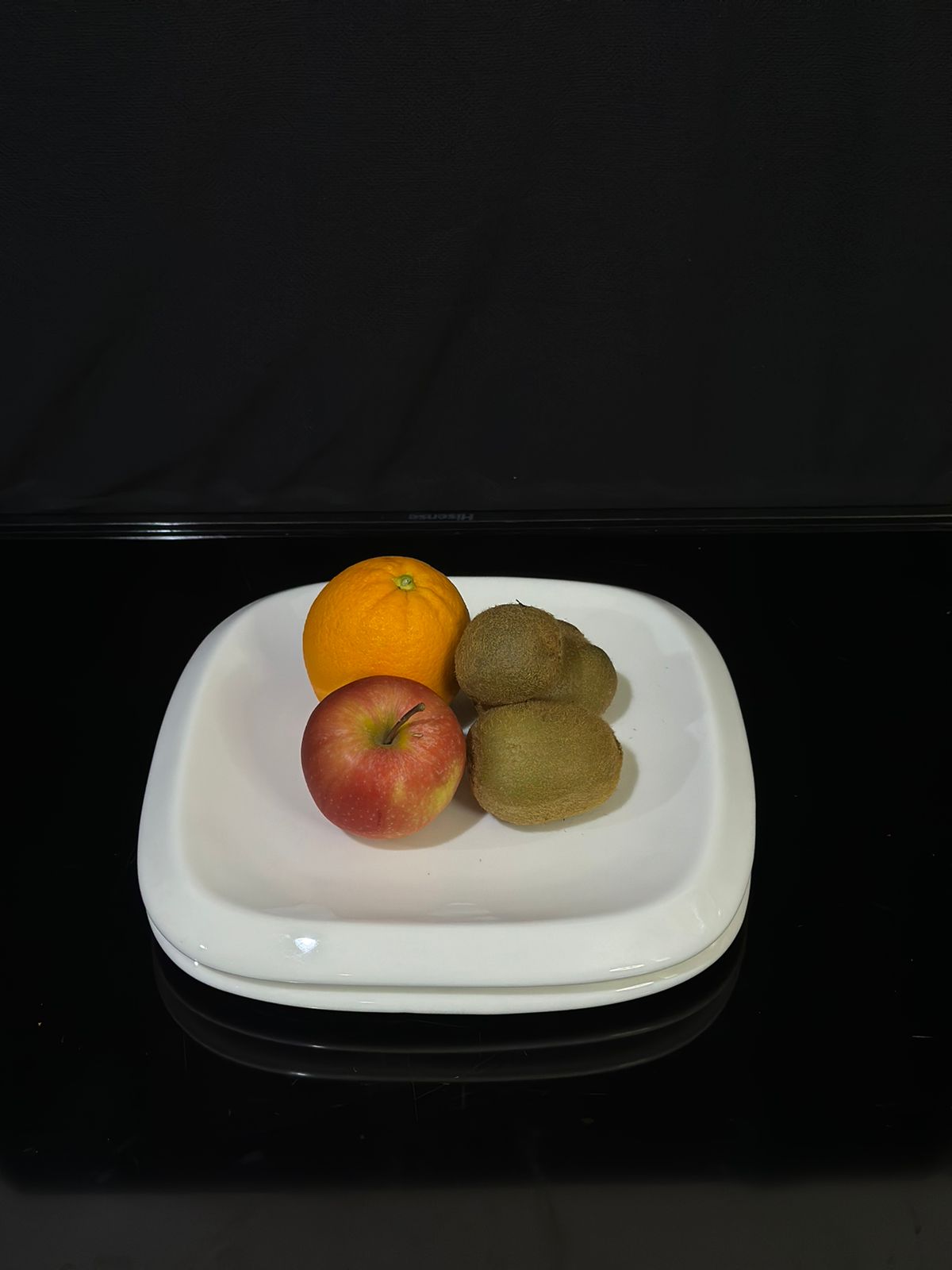 Medium Square Heavy White Porcelain Plate 25x25cm - Diqqawi Plates