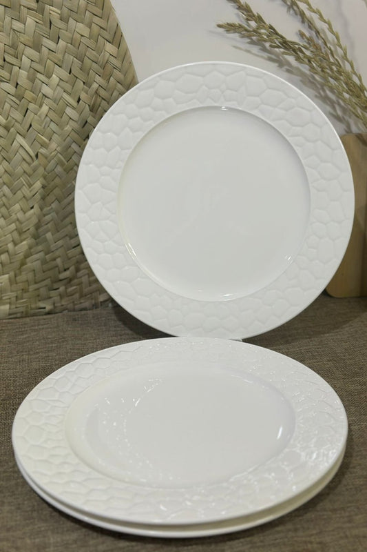 3pcs set Luxury Large Dining plates and dish bowl - Diqqawi Plates