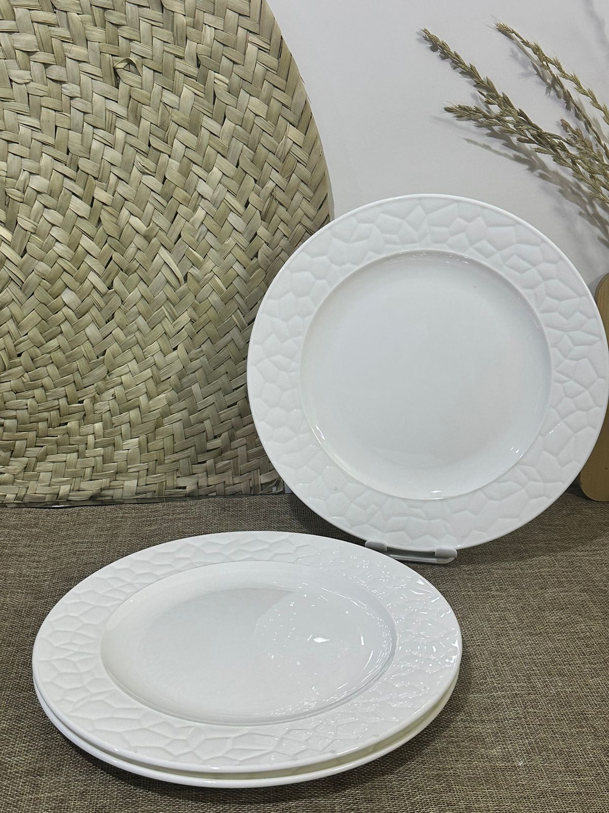 3pcs set Luxury Large Dining plates and dish bowl - Diqqawi Plates