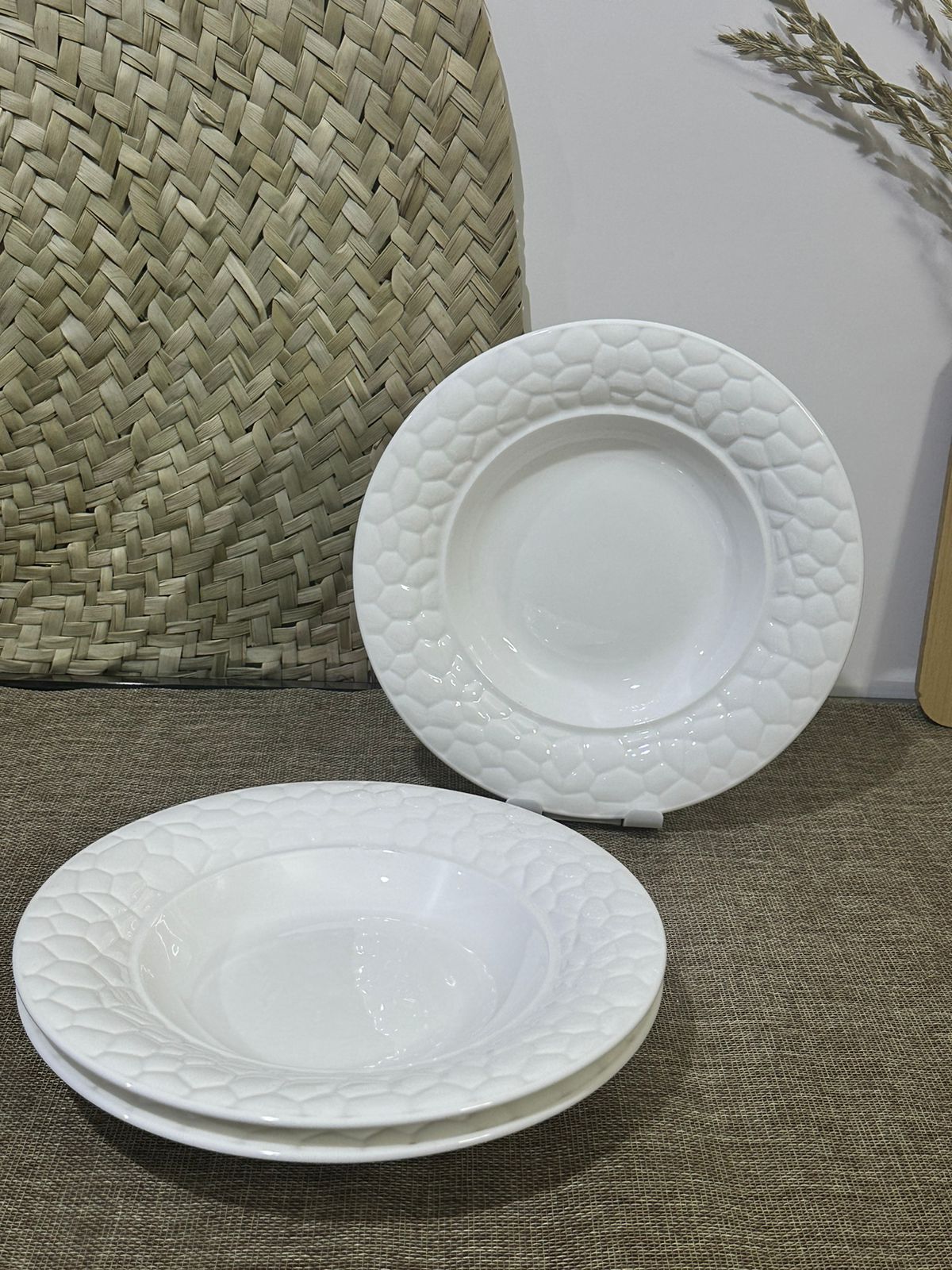 3pcs set Luxury Large Dining plates and dish bowl - Diqqawi Plates