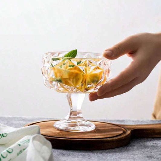 Large Glass Dessert Bowl - Diqqawi Plates