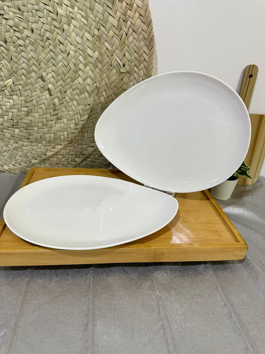 large luxury Oval serving Porcelain Plate - Diqqawi Plates