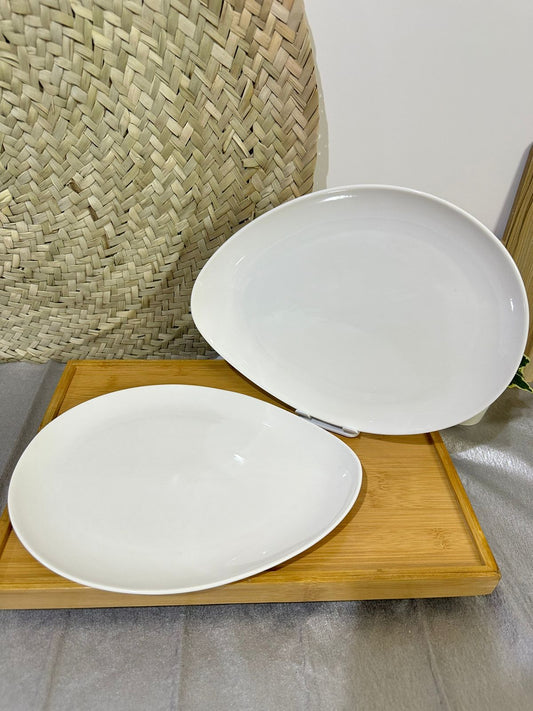 large luxury Oval serving Porcelain Plate - Diqqawi Plates