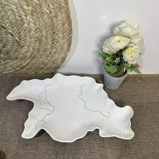 Irregular Stylish Porcelain Serving Platter styl1 - Diqqawi Plates