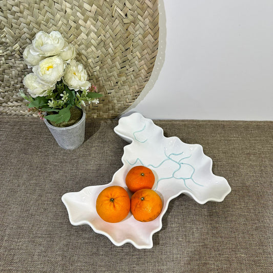 Irregular Stylish Porcelain Serving Platter styl5 - Diqqawi Plates