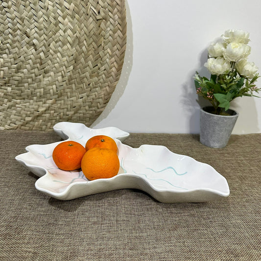 Irregular Stylish Porcelain Serving Platter styl4 - Diqqawi Plates