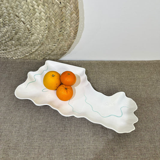 Irregular Stylish Porcelain Serving Platter styl3 - Diqqawi Plates