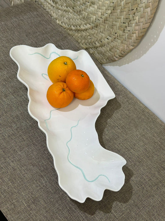 Irregular Stylish Porcelain Serving Platter styl3 - Diqqawi Plates