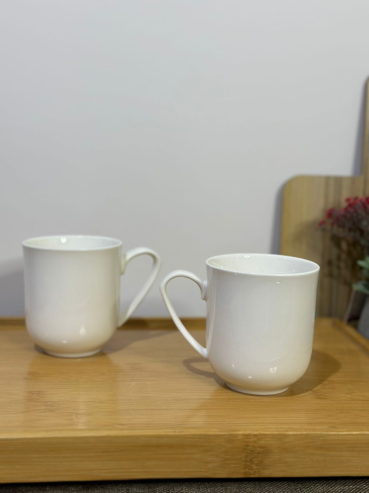 Elegant White Porcelain Coffee Mug styl-33 - Diqqawi Plates